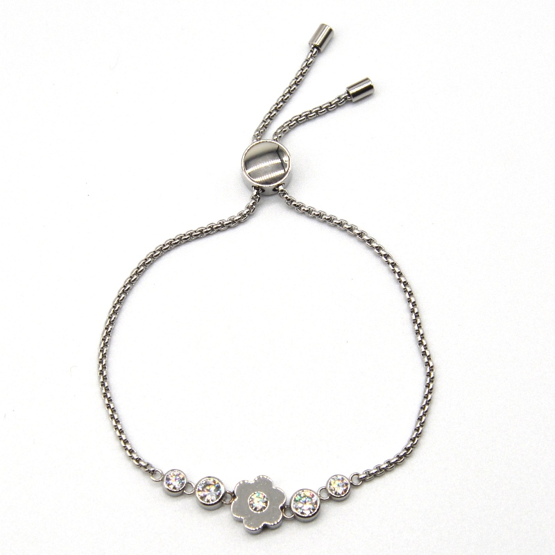 Stainless steel flower bracelet rfbbg1778