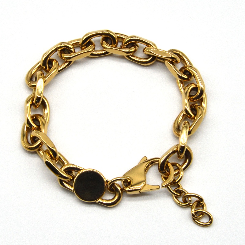 Stainless steel chain bracelet rfbbg0356