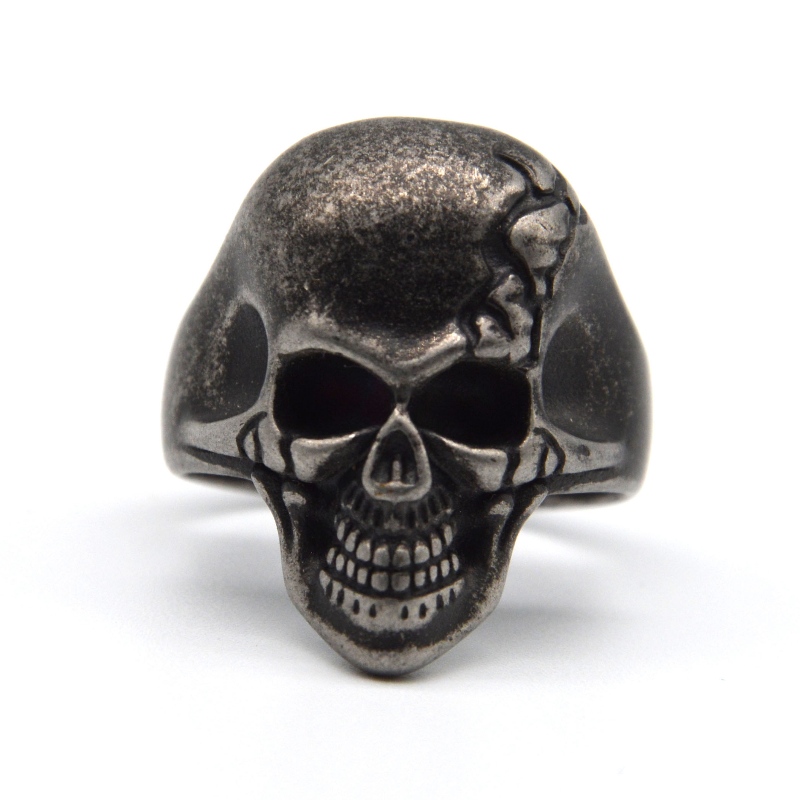 Stainless steel skull ring rfbrg0016