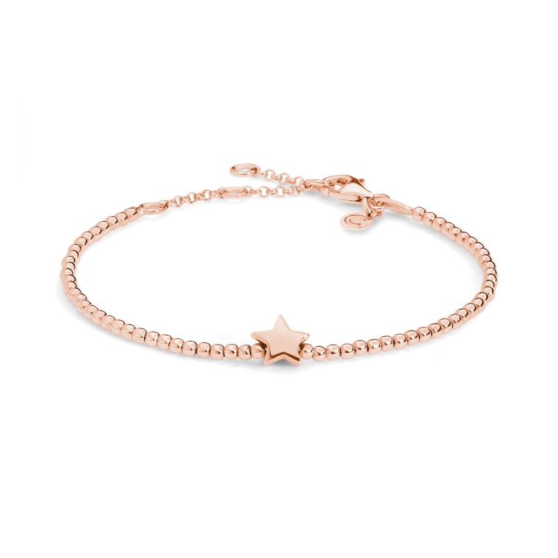 Womens stainless steel star style European and American style rose gold bracelet China Ruifanbao Jewelry Factory